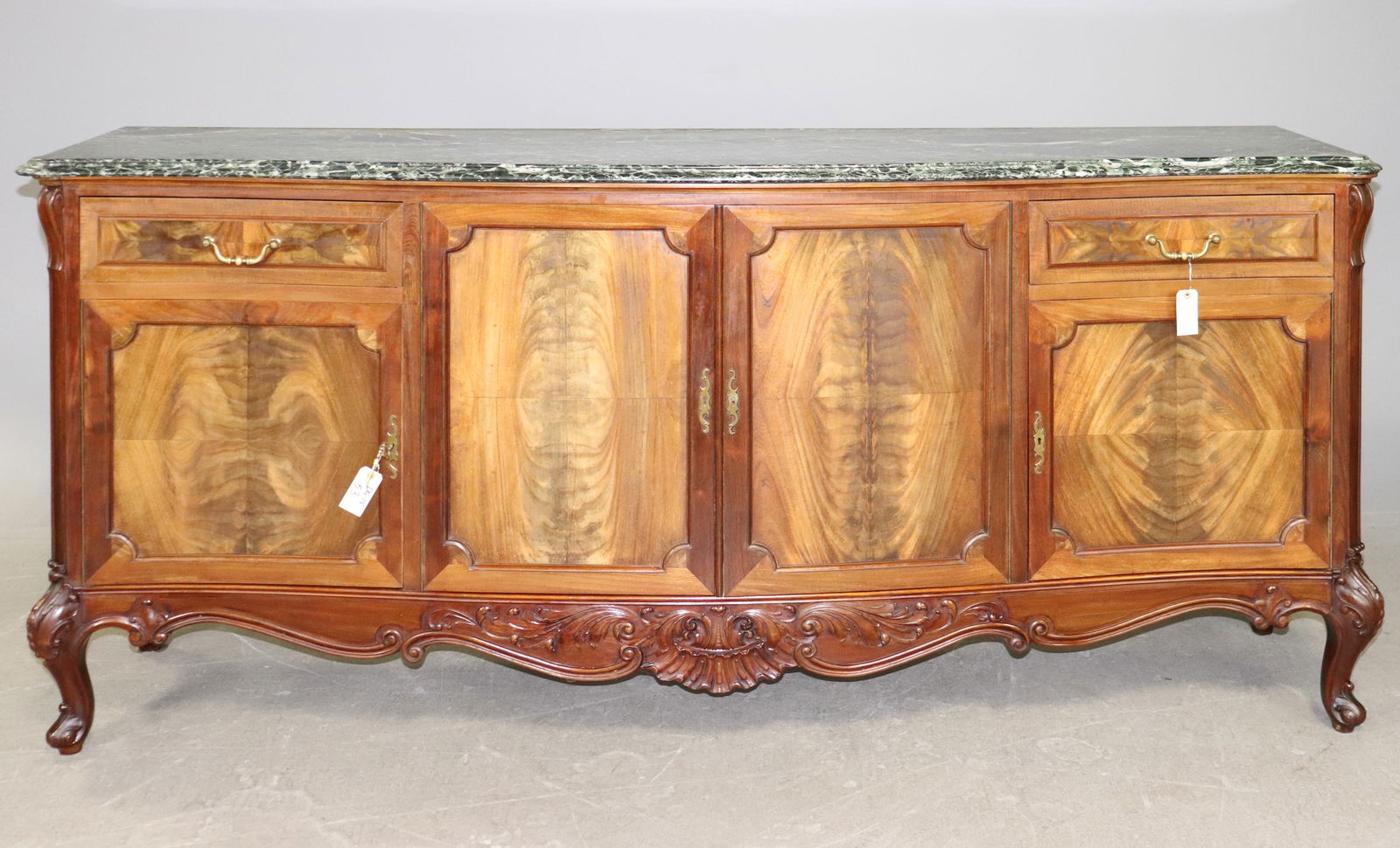 Louis XV Style Marble Top Sideboard / Enfilade (1 of 8)