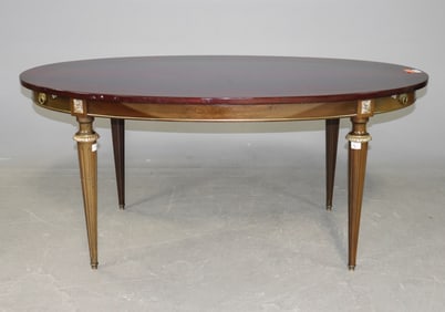 Louis XV Style Oval Walnut Dining Table