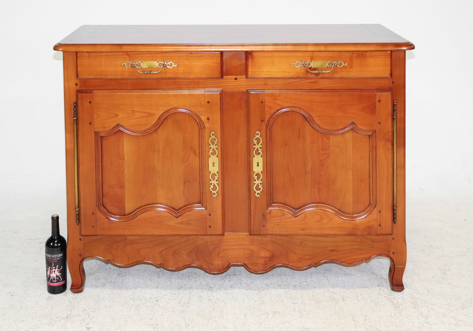 Louis XV Style Doue Door Buffet: French Louis XV Style Doue Door Buffet - 39 in tall x 53 x 21.5