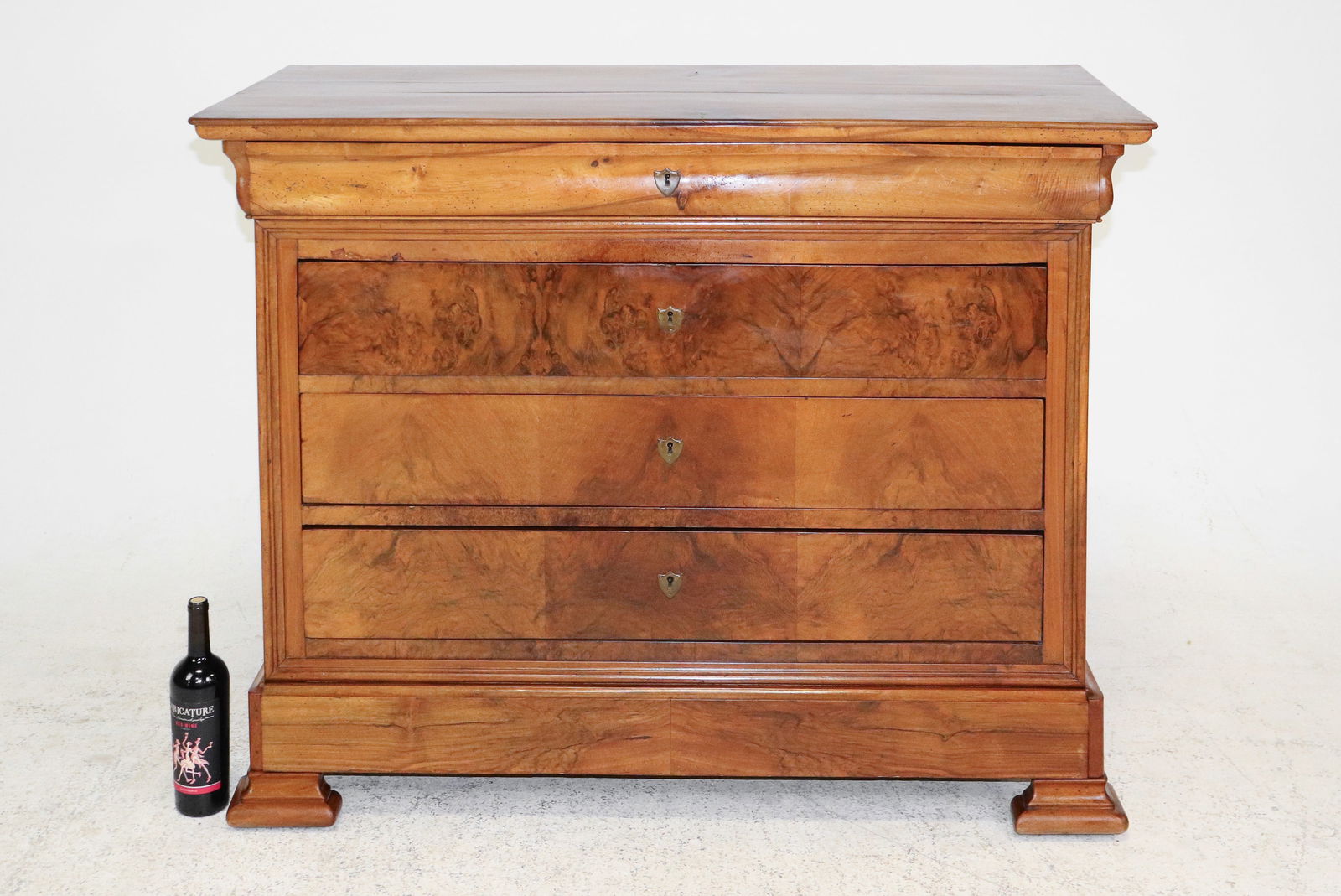 Louis Philippe Style Walnut 4 Drawer Chest (1 of 8)