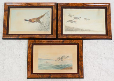 3 Assorted Leon Danchin Framed Prints - Signed