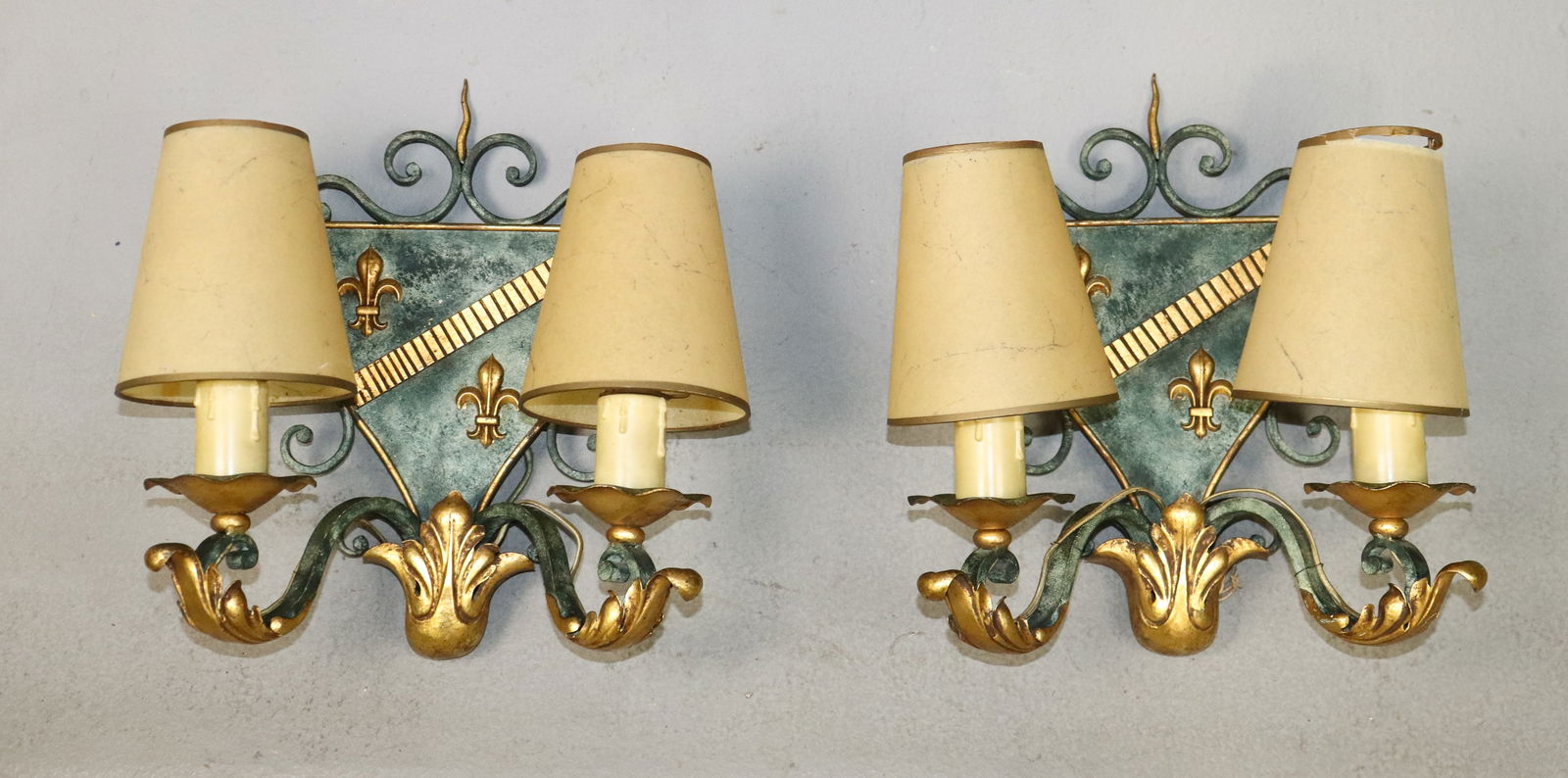 Pair Of French Wrought Iron Wall Sconces (1 of 4)