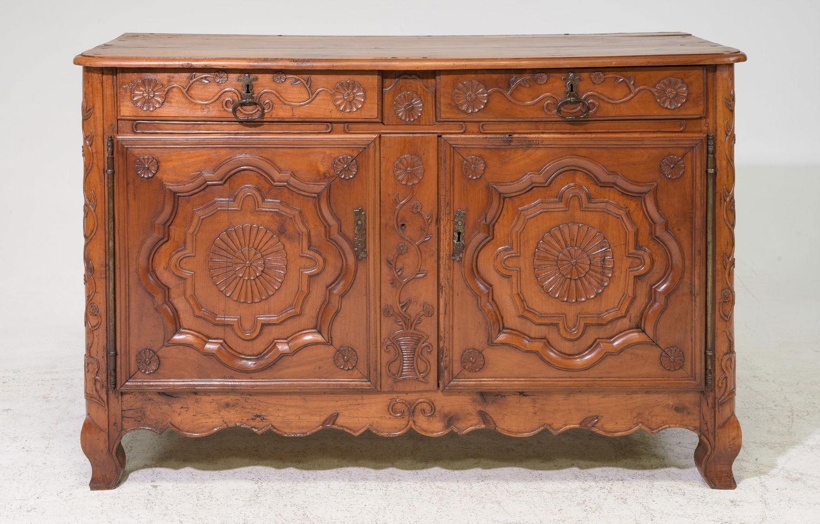 Louis XV Style Carved Double Door Buffet (1 of 7)
