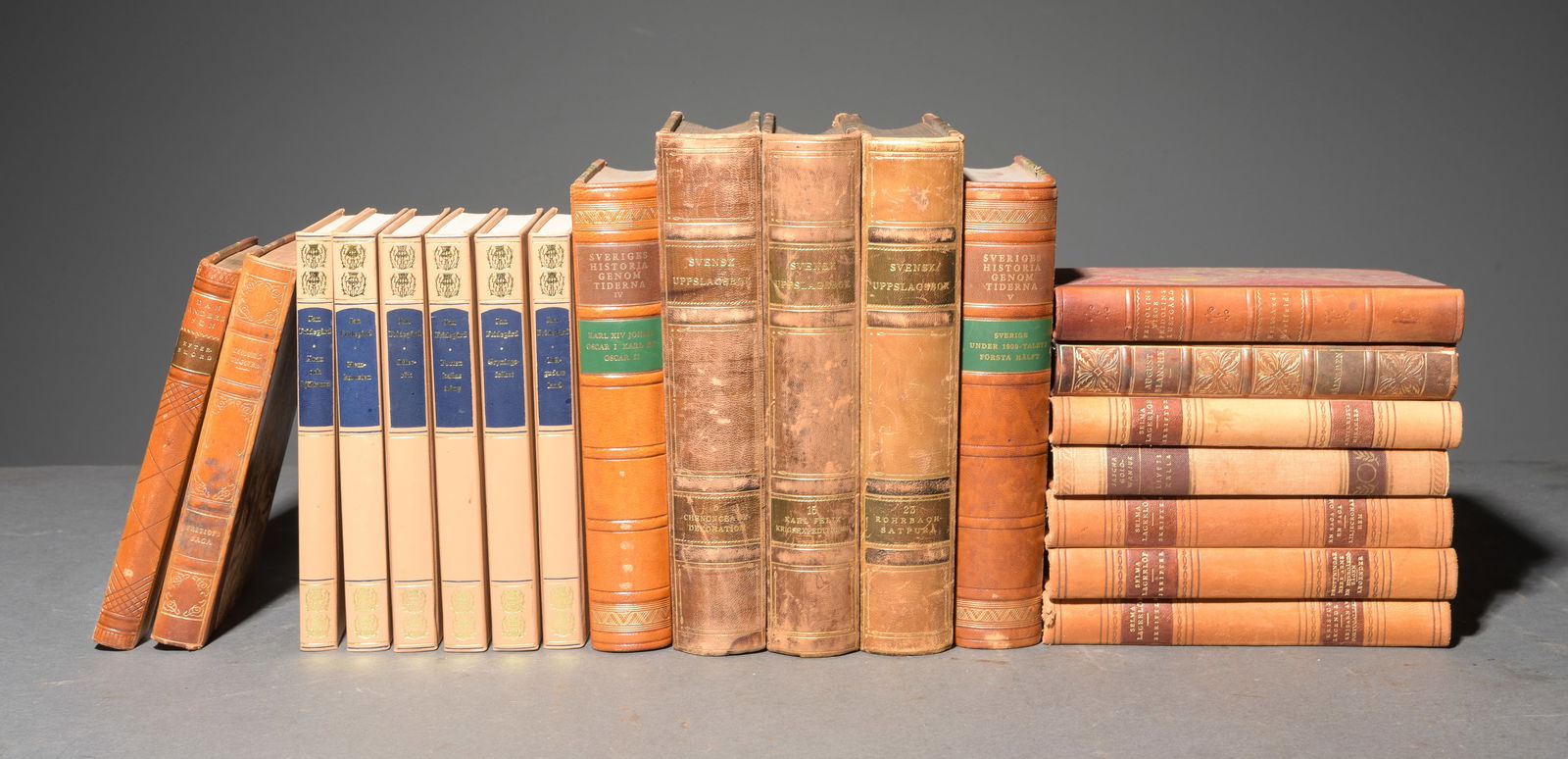 20 Assorted European Leather Bound Books #3 (1 of 6)