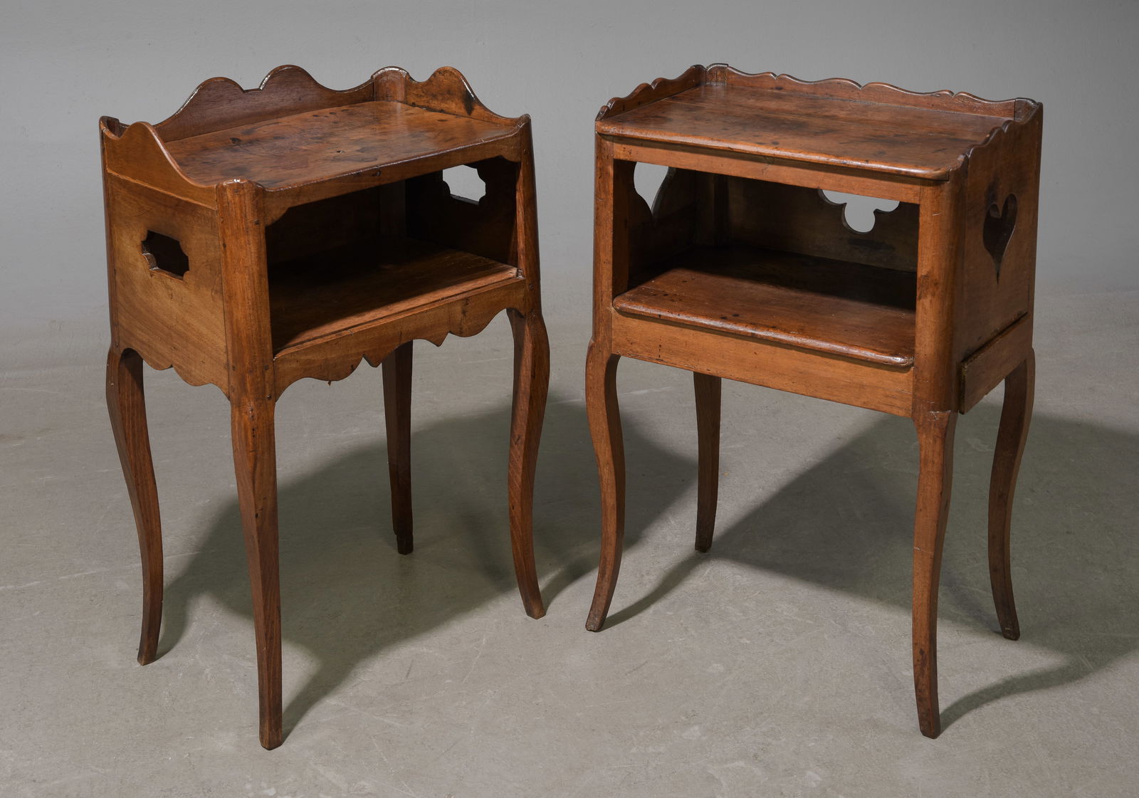 2 French Oak Occasional Tables / Nightstands (1 of 4)