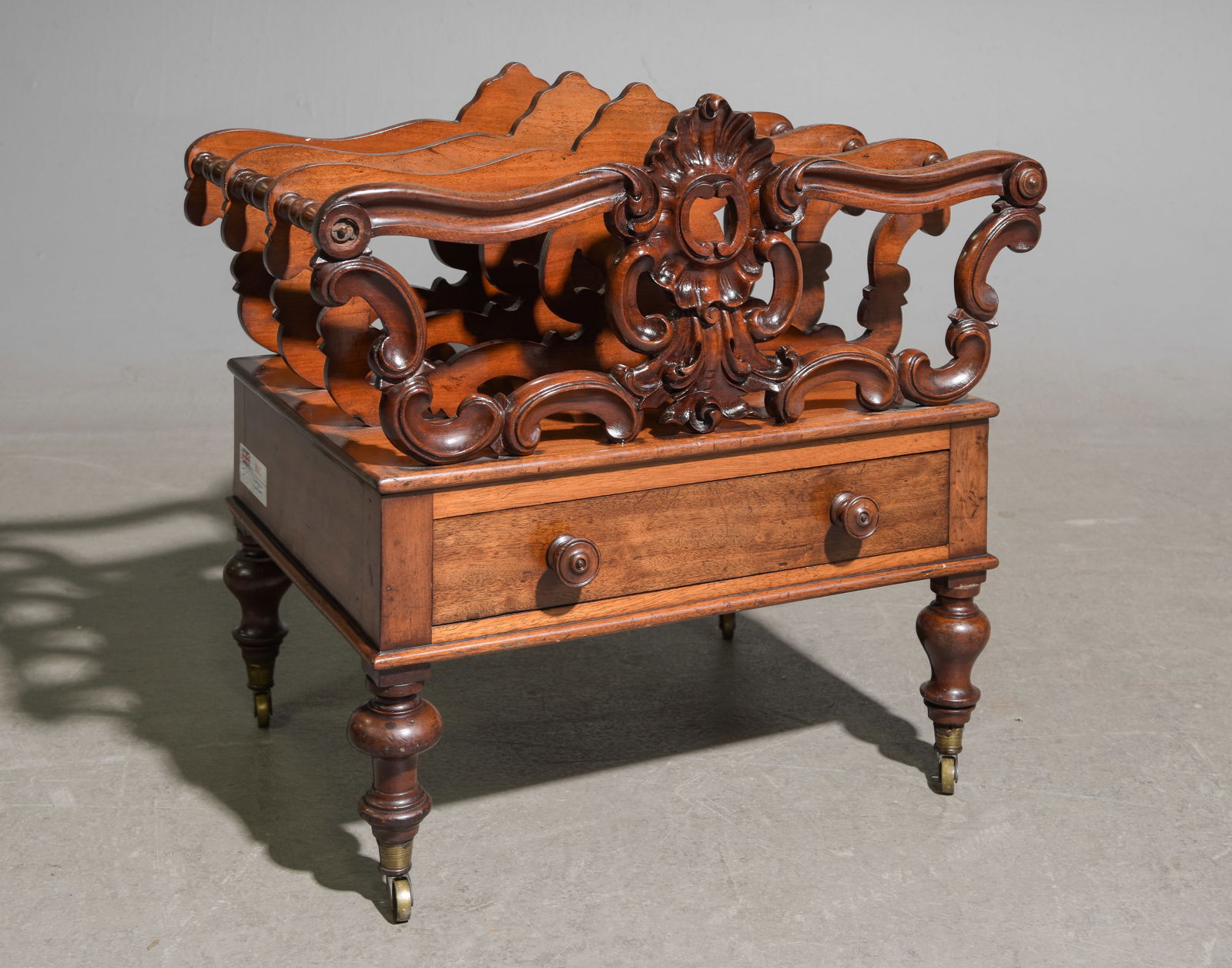 Victorian Mahogany Canterbury / Magazine Rack (1 of 3)