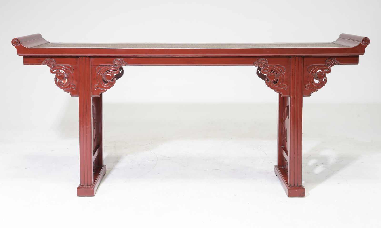 Asian Style Red Lacquered Alter Table (1 of 3)