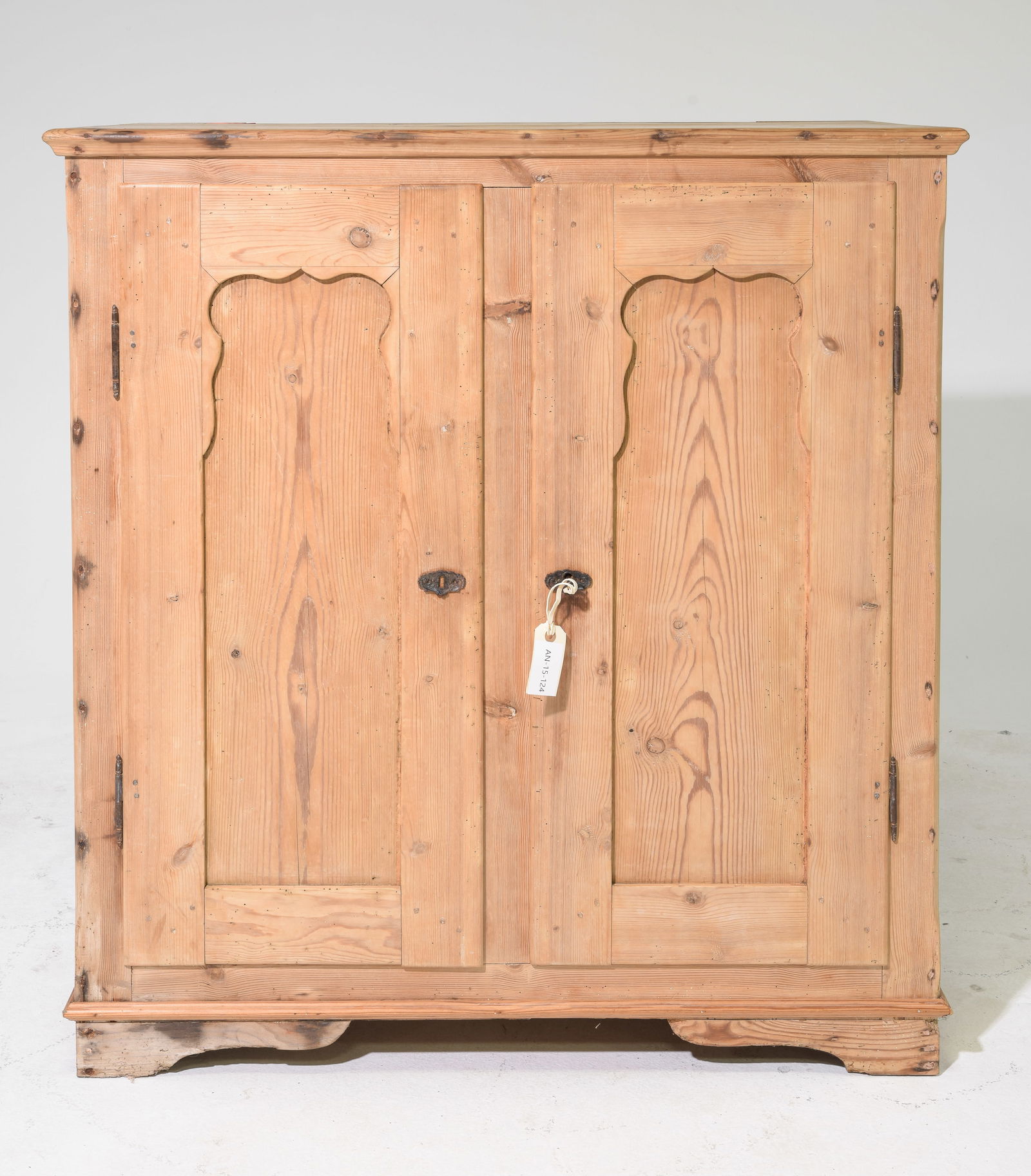 Danish Pine Two Door Rustic Cabinet (1 of 6)
