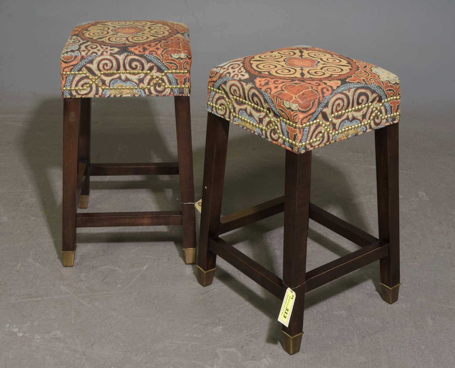 Vanguard Furniture Pair of Stools: Vanguard Furniture Pair of Stools - 26 in tall x 15.5 x 15.5