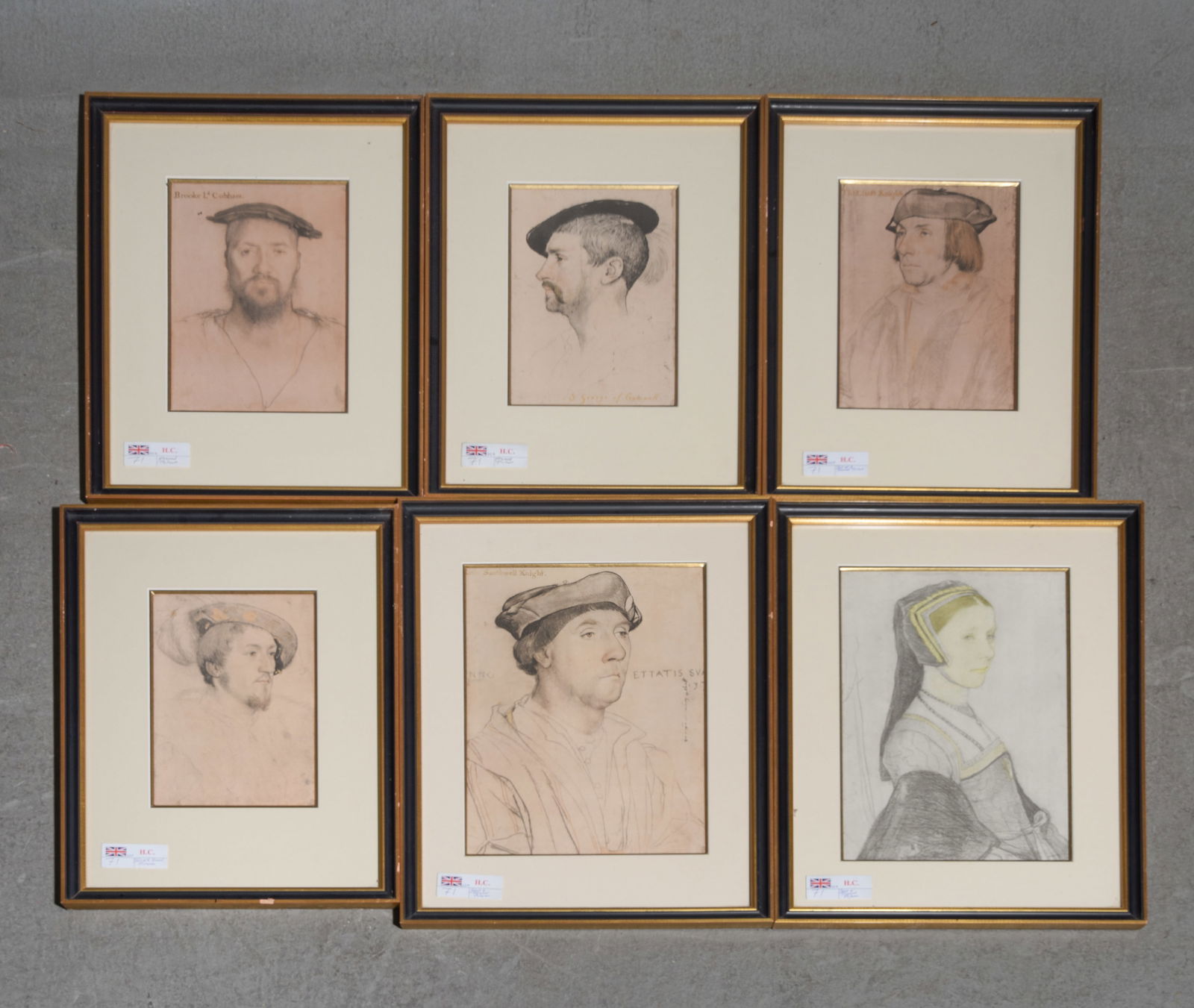 6 Assorted Historical English Portrait Prints (1 of 8)