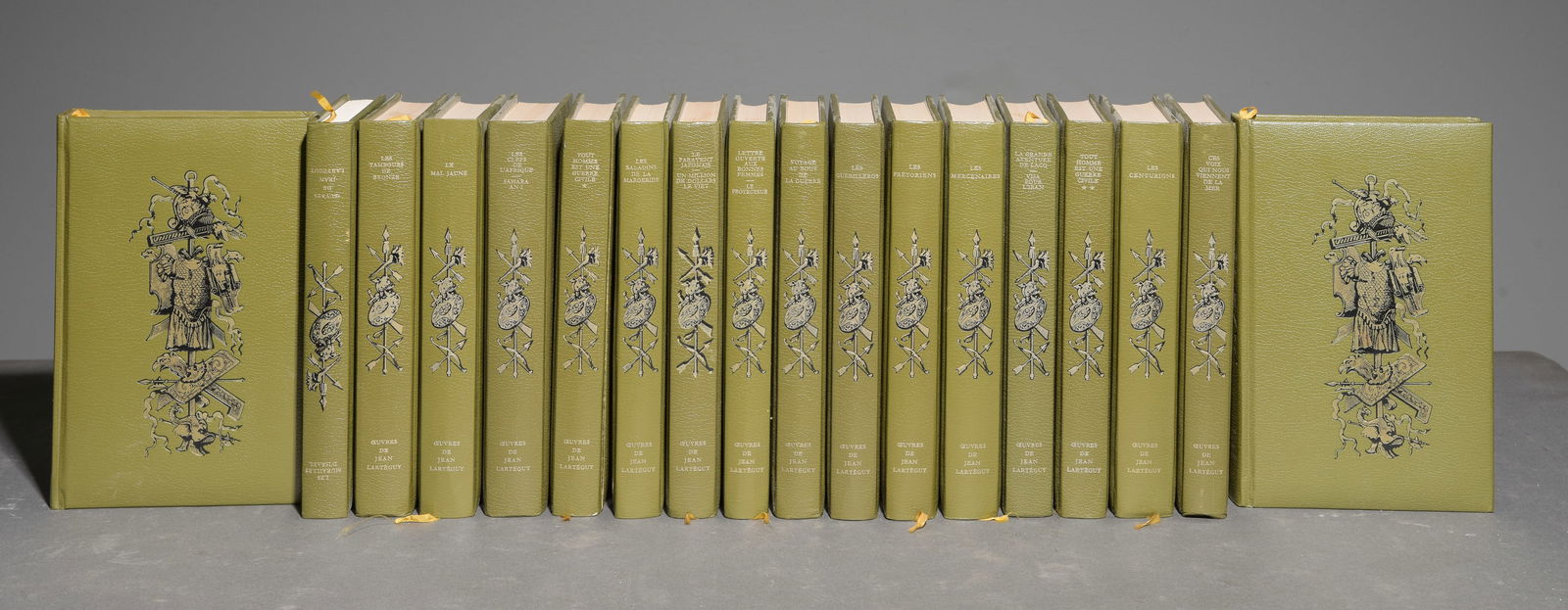 18 Assorted European Leather Bound Books (1 of 4)