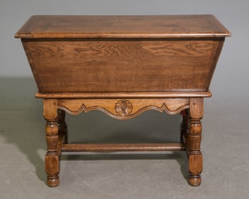 French Rustic Large Dough Box on Stand
