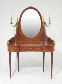 Louis XV Style Walnut Dresser / Vanity