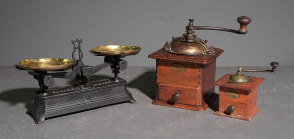 3pcs - French Balance Scale, Pepper Mill, Etc.