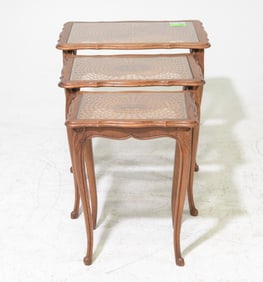 Louis XVI Style Petite White Marble Top Table