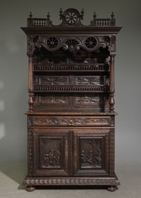 Louis XVI Style White Marble Top Five Drawer Chest