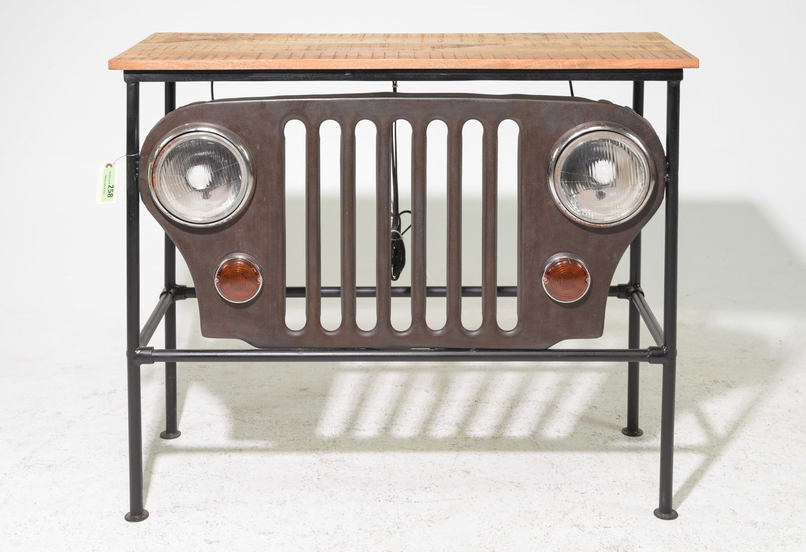 Modern Industrial "Car" Front Console / Bar: Modern Industrial "Car" Front Console / Bar - 36 in tall x 44 x 17