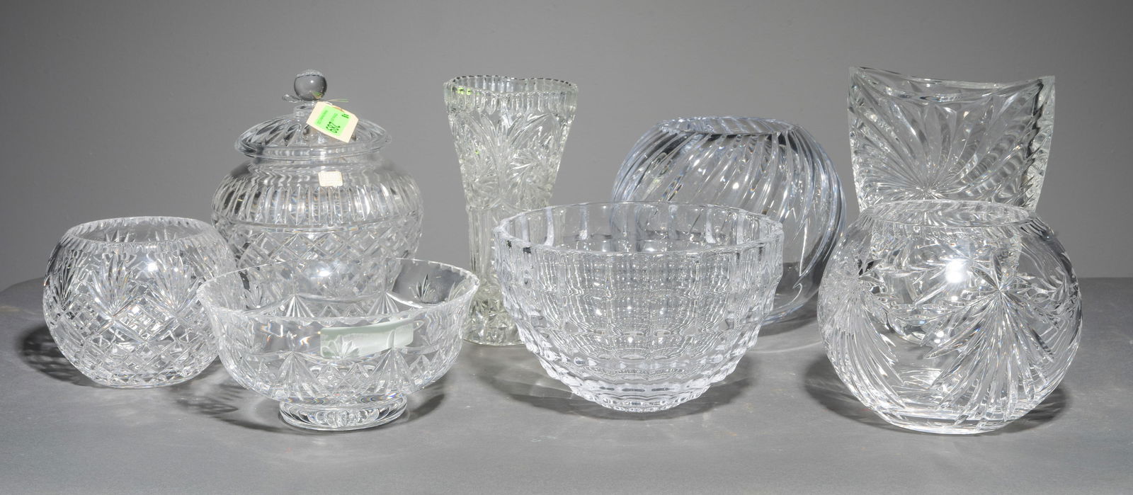 8 Assorted Cut Crystal / Glass Vases, Etc. (1 of 5)