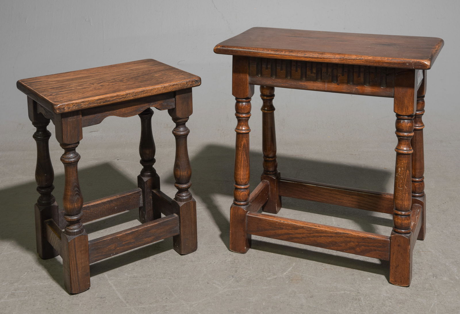 2 British Oak Joint Stools (1 of 3)