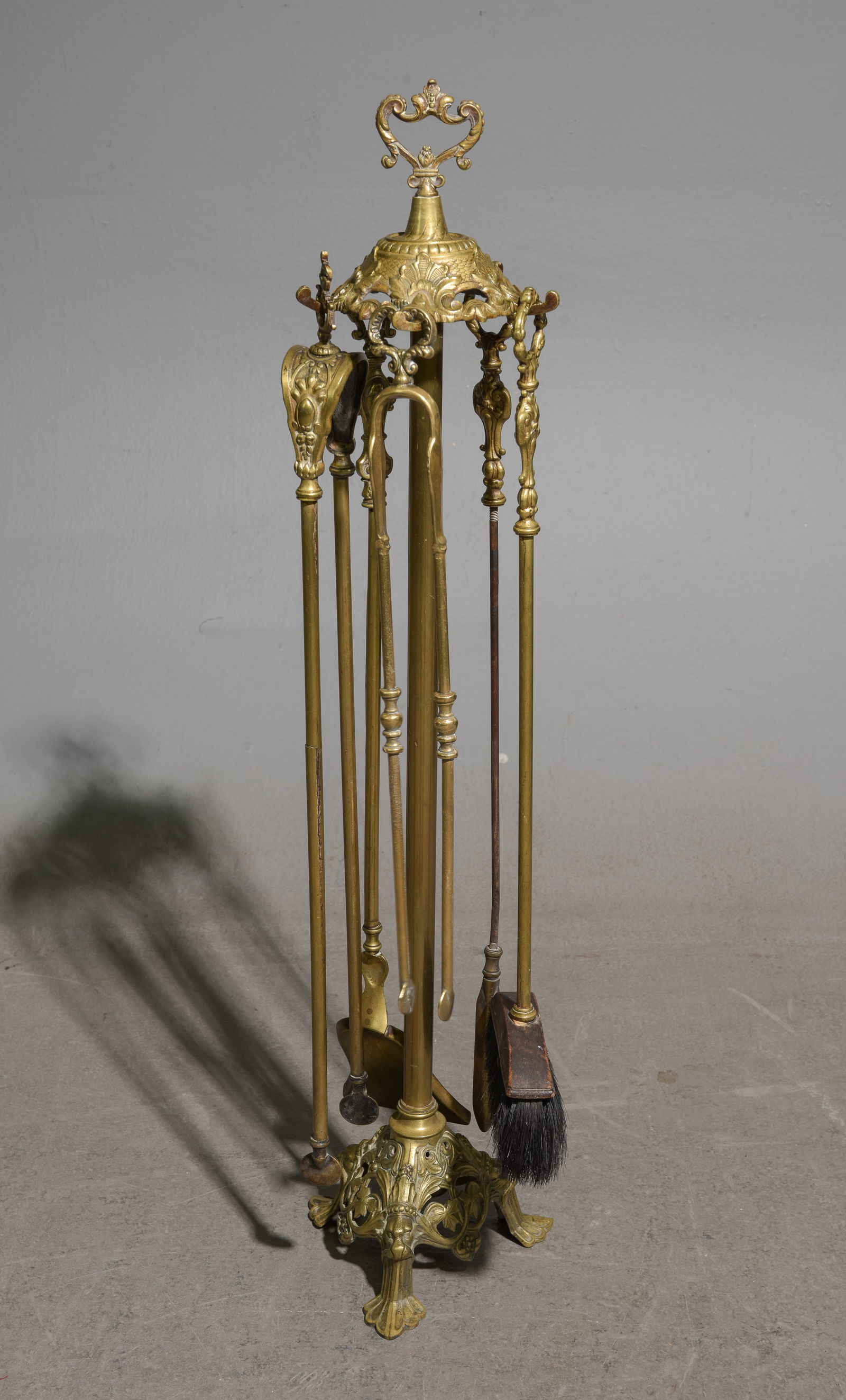 French Brass Set of Fireplace Tools (1 of 3)