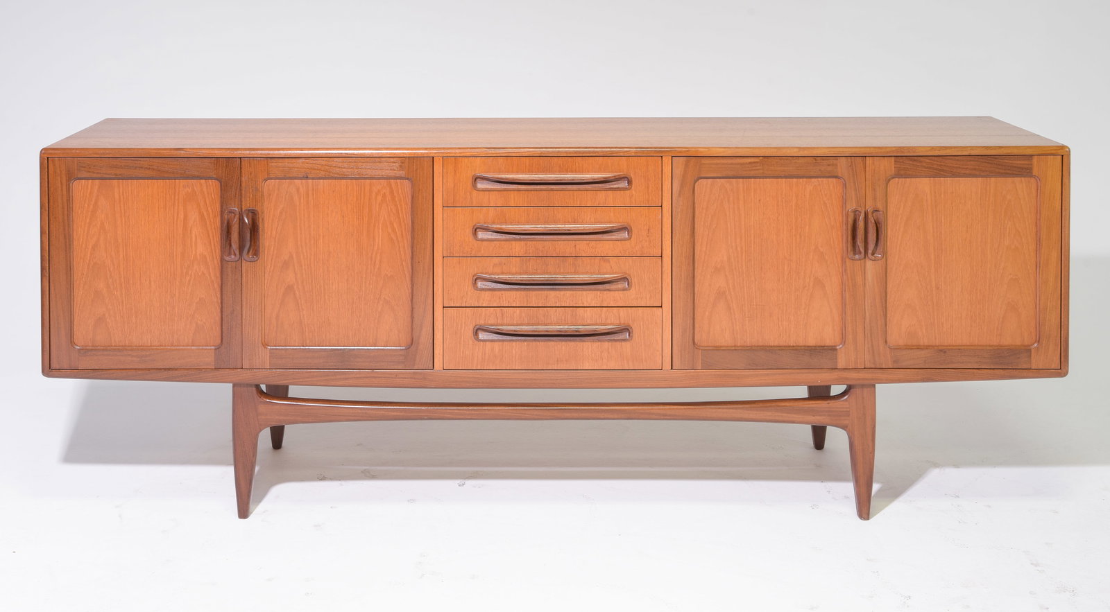 Mid Century Large "Fresco" Sideboard - G-Plan #1: This Danish Modern Style Teak Credenza is made by Mid Century Modern Furniture Maker G Plan ( GPlan ) & is part of their "Fresco" Range. - 31.25 in tall x 84 x 18