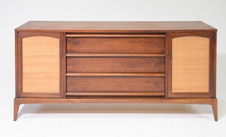 Mid Century Modern Lane Rhythm Walnut Credenza