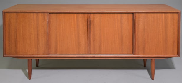 Danish Modern Sliding Door Sideboard - H.P. Hansen