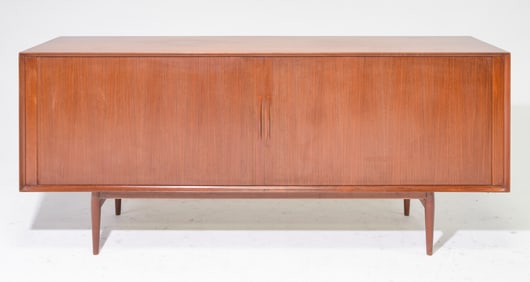 Danish Modern Tambour Door Sideboard - Sibast