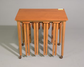 Mid Century Modern Nest of 5 Tables #1