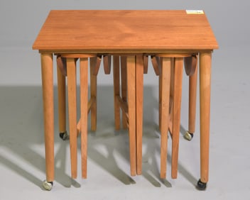 Mid Century Modern Nest of 4 Tables