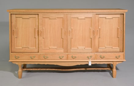 Danish Oak Sliding Door Sideboard