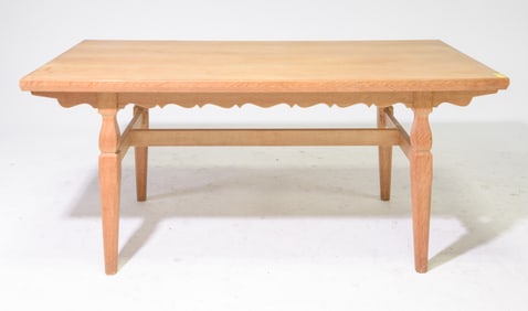 Danish Oak Draw Leaf Dining Table #1