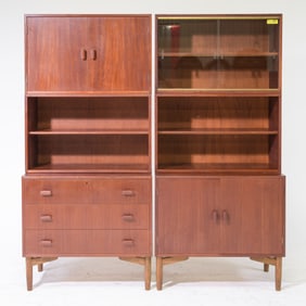 2 Scandinavian Modern Wall Units / Cocktail Cabinets