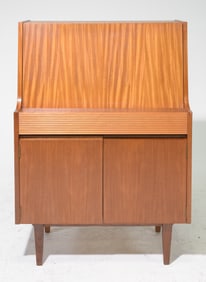 Mid Century Modern Drop Front Desk / Bureau #1