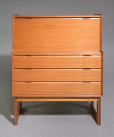 Mid Century Modern Drop Front Desk / Bureau #2