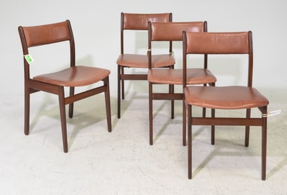 Danish Modern Set of 4 Dining Chairs