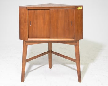 Mid Century Modern Corner Cabinet