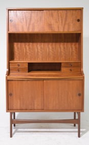 Mid Century Modern Secretary Desk with Pull Out