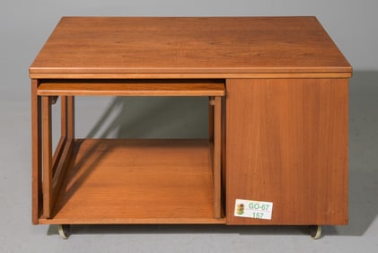 Mid Century Flip Top Nest / Cart - McIntosh