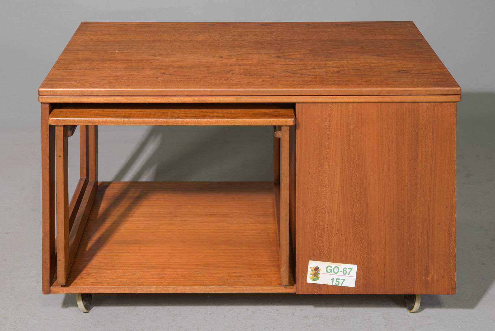 Mid Century Flip Top Nest / Cart - McIntosh (1 of 5)