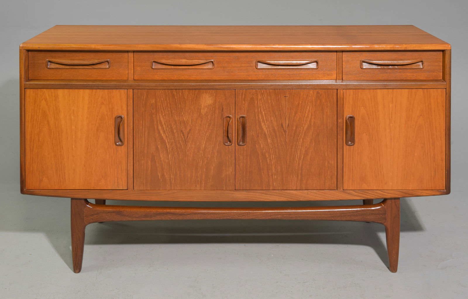 Mid Century Small "Fresco" Sideboard - G-Plan: Good Vintage Condition - May have age appropriate wear consistent with use such as marks on the finish, scratches, scuffs etc. - Please review photos carefully and ask questions prior to bidding.