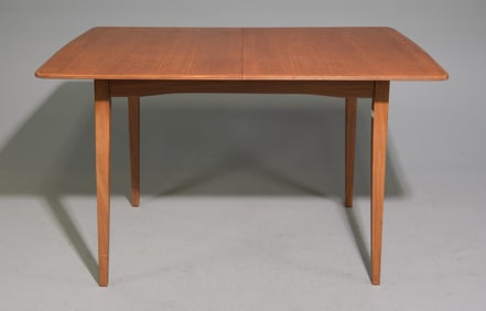 Mid Century Modern Dining Table with Leaf