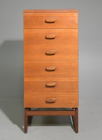 Mid Century G-Plan Quadrille Tall 6 Drawer Chest