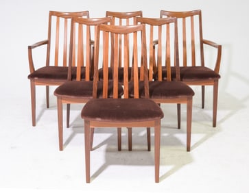 6 High Back Mid Century Dining Chairs - G-Plan
