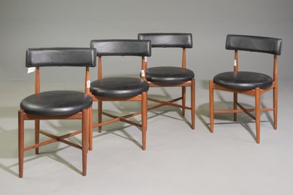 4 Mid Century Round Dining Chairs By G-Plan