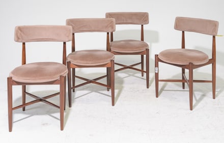 4 Mid Century Round Dining Chairs By G-Plan
