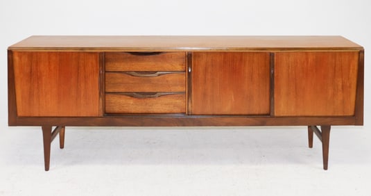 Danish Modern Sliding Door Sideboard