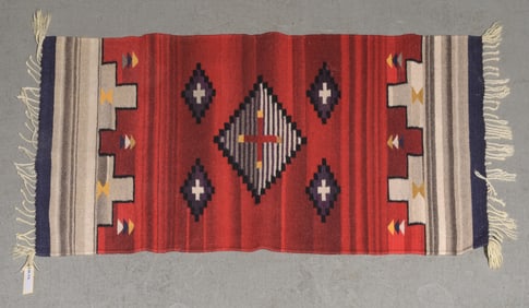 Hand Knotted Zapotec Rug - 4'8 X 2'3