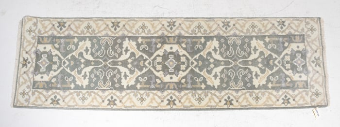 Hand Knotted Runner Rug - 8' x 2'7