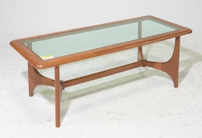 Mid Century Modern Glass Top Coffee Table - Stonehill